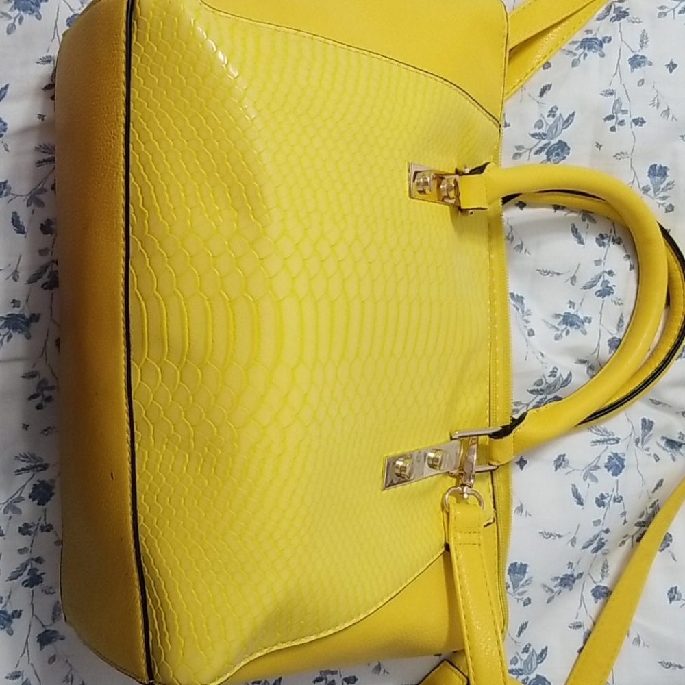 Yellow handbag